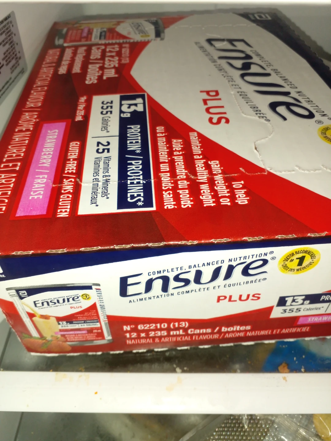 Ensure Plus Strawberry 12 x 235 mL Cans