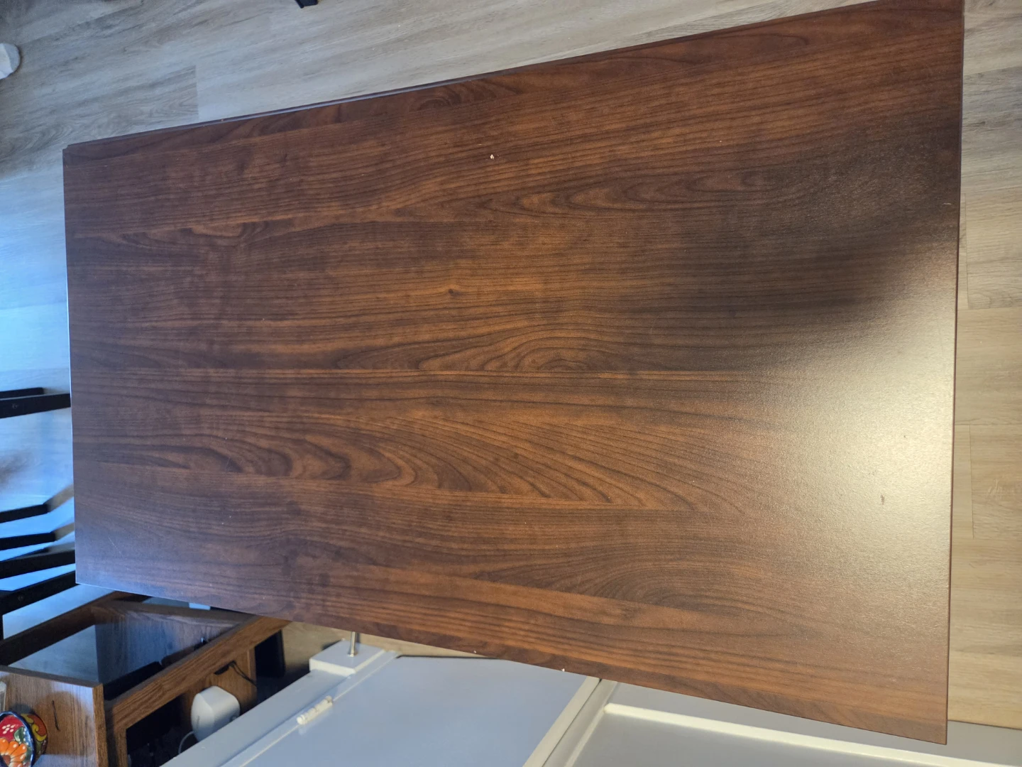Dark Brown Desk with Shelving - photo 3