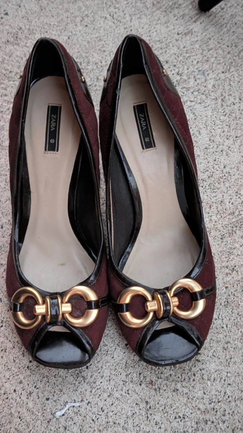 ZARA Women's Peep-Toe Heels