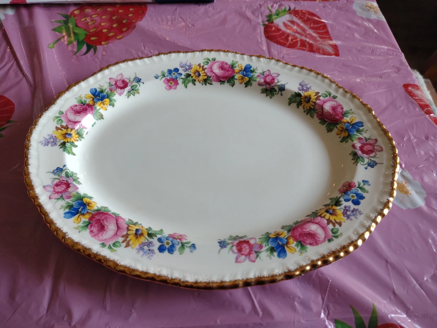 Woods Ivory Ware England Oval Platter