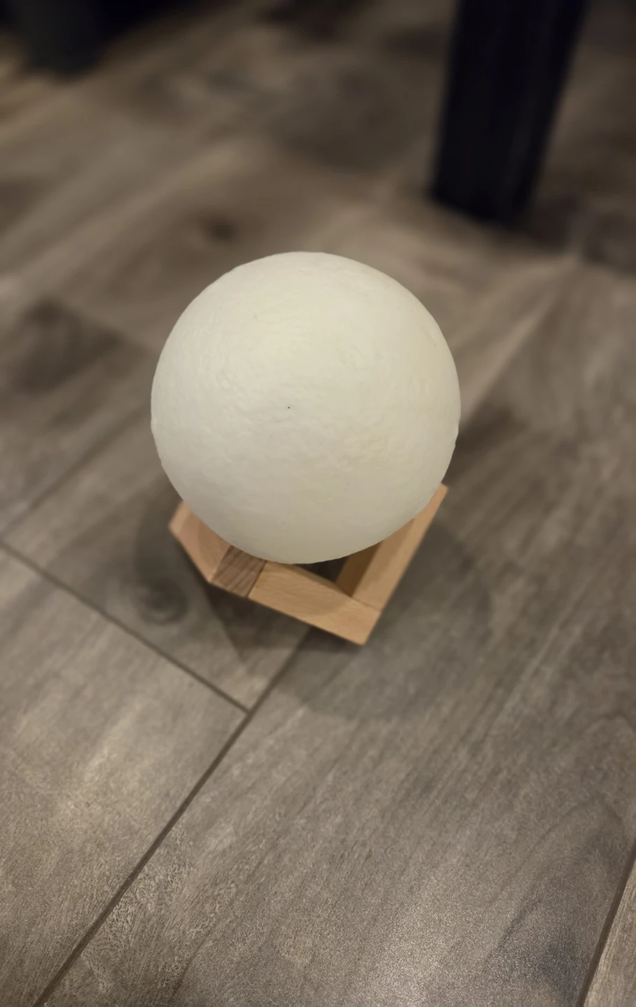 Moon Lamp with Wooden Stand