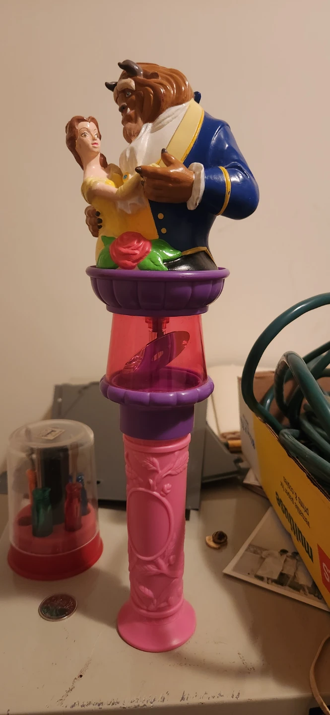 Beauty and the Beast Belle and Beast spinning light
