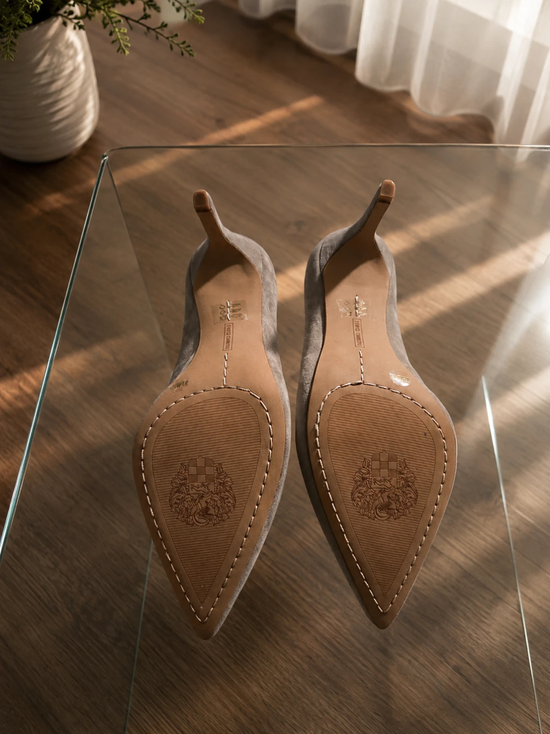 Vince Camuto Grey Suede Heels - photo 2