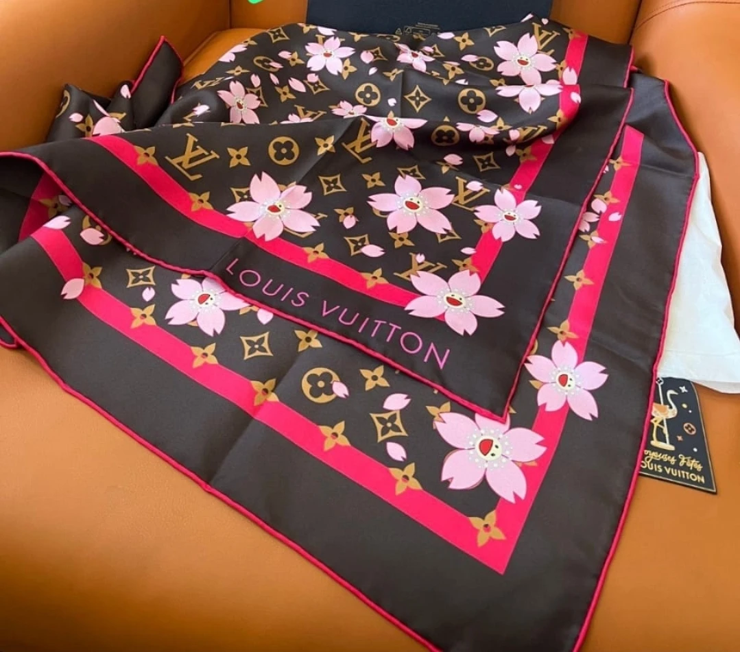 Cherry Blossom Silk Scarf