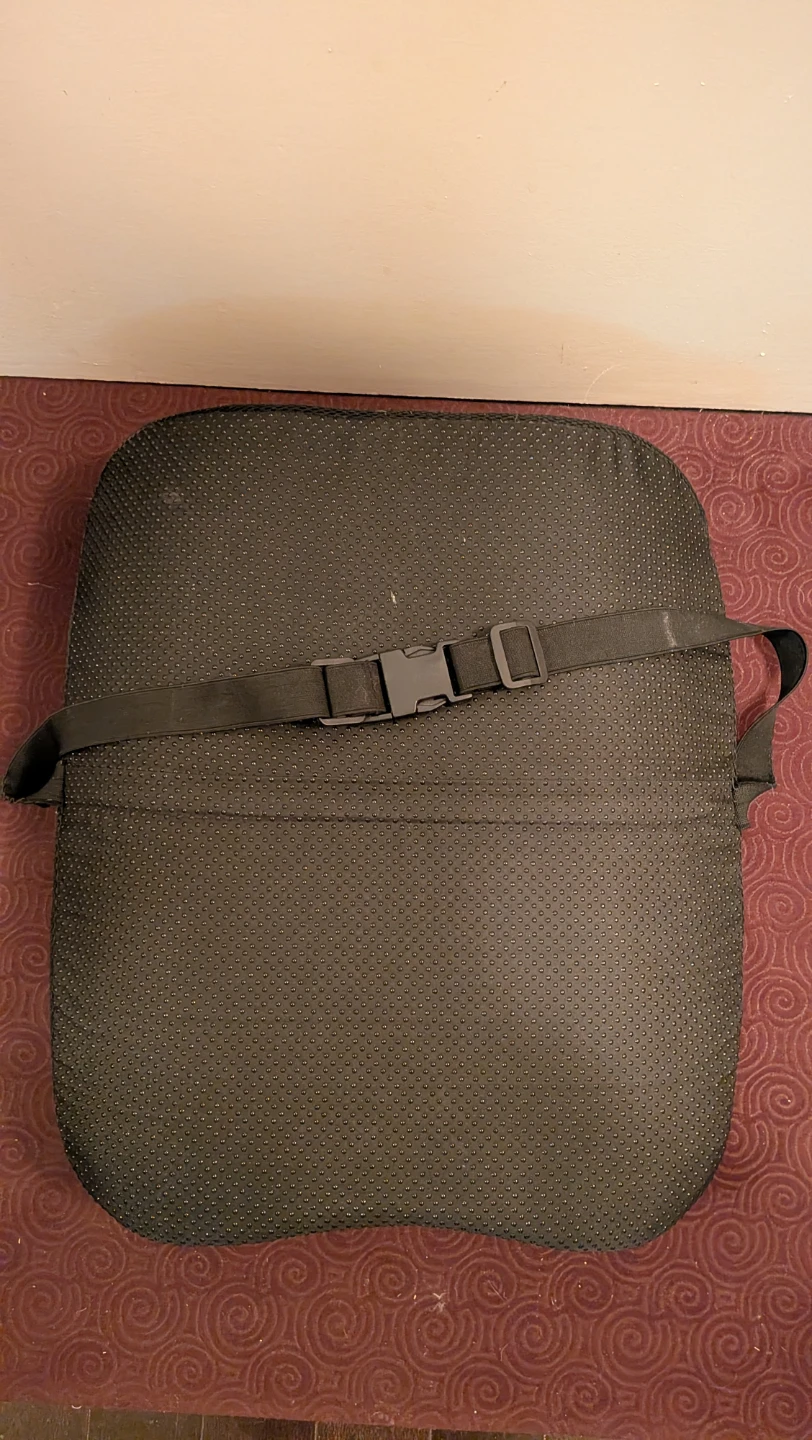 Black Lumbar Support Pillow with Strap - photo 2