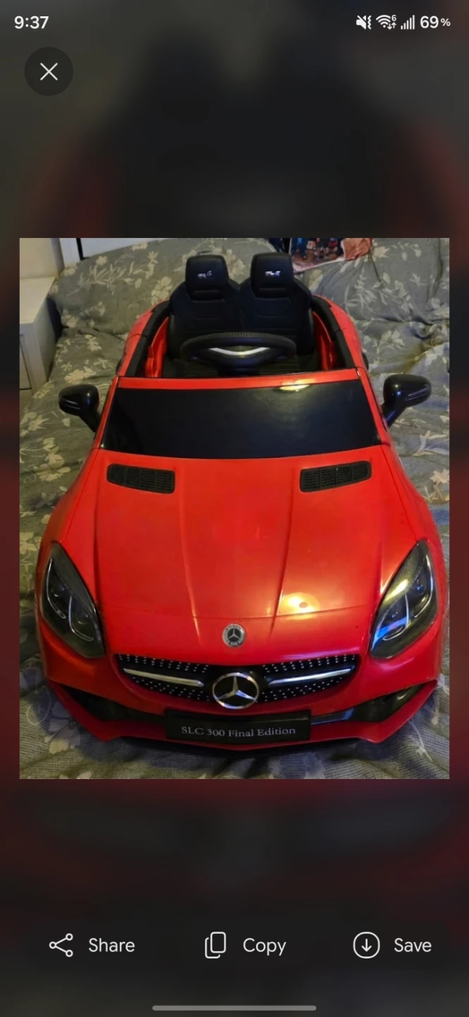 Kids' Battery-Operated Mercedes SLC 300 - Like New Condition