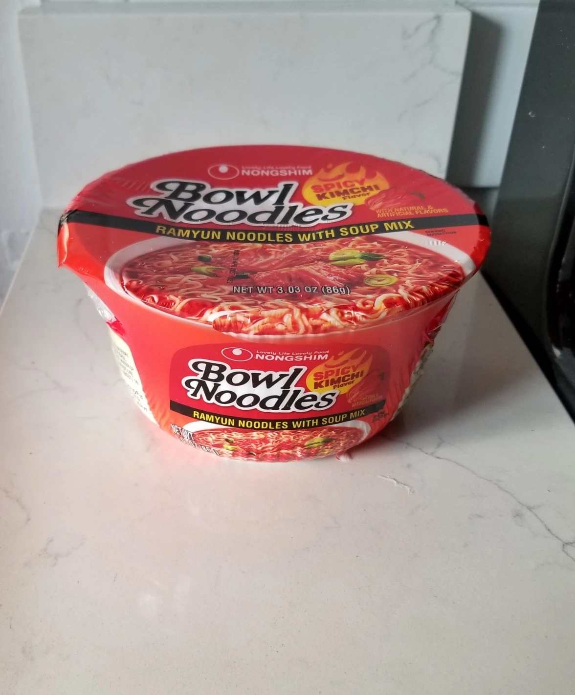 NEW Nongshim Bowl Noodles Spicy Kimchi Flavor Ramyun Noodles