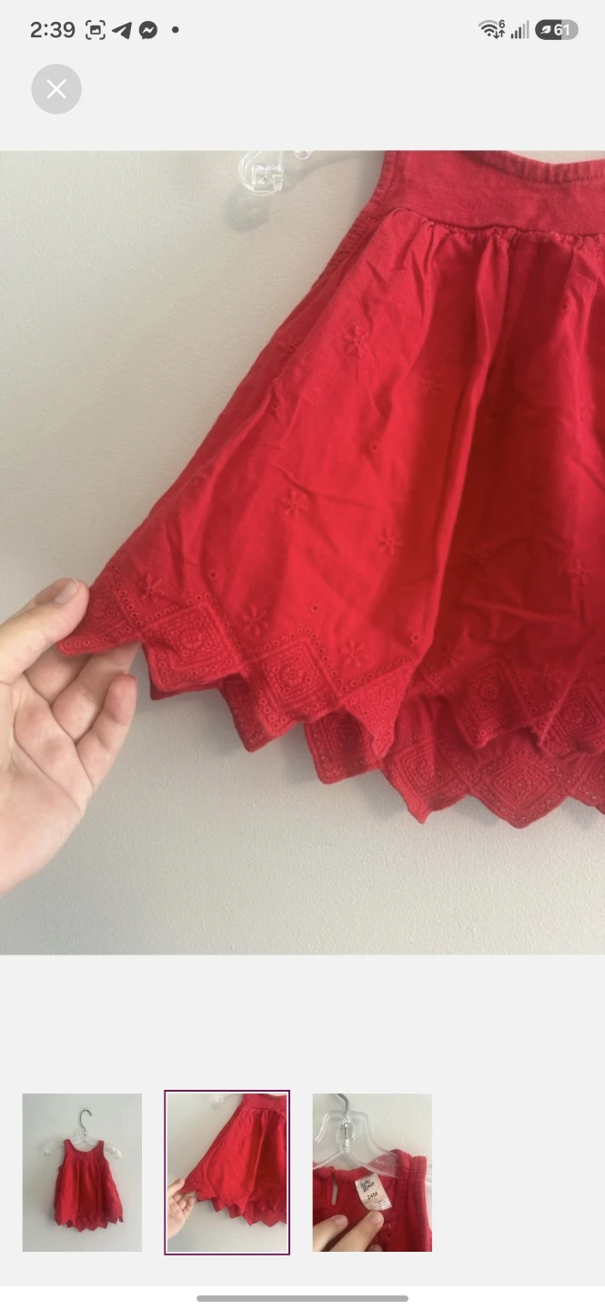 Baby Byosh Red Dress - 24 Months - photo 2