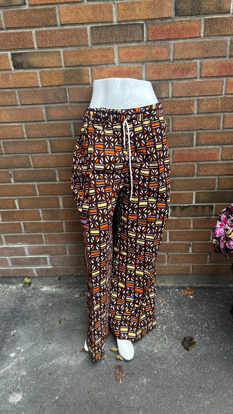 Breezy Flowy Patterned Pants