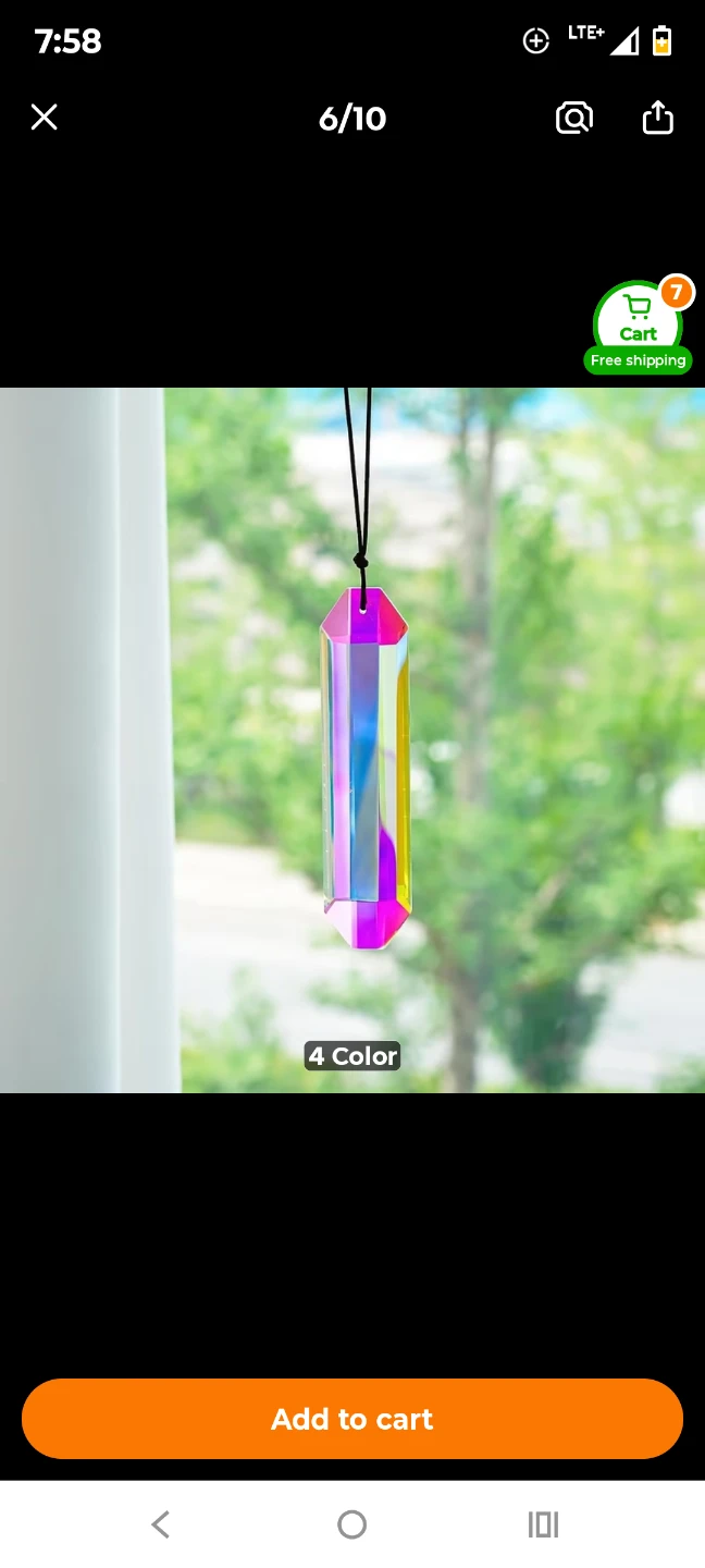 Prism Sun Catcher Chandelier Crystals 76mm - photo 3