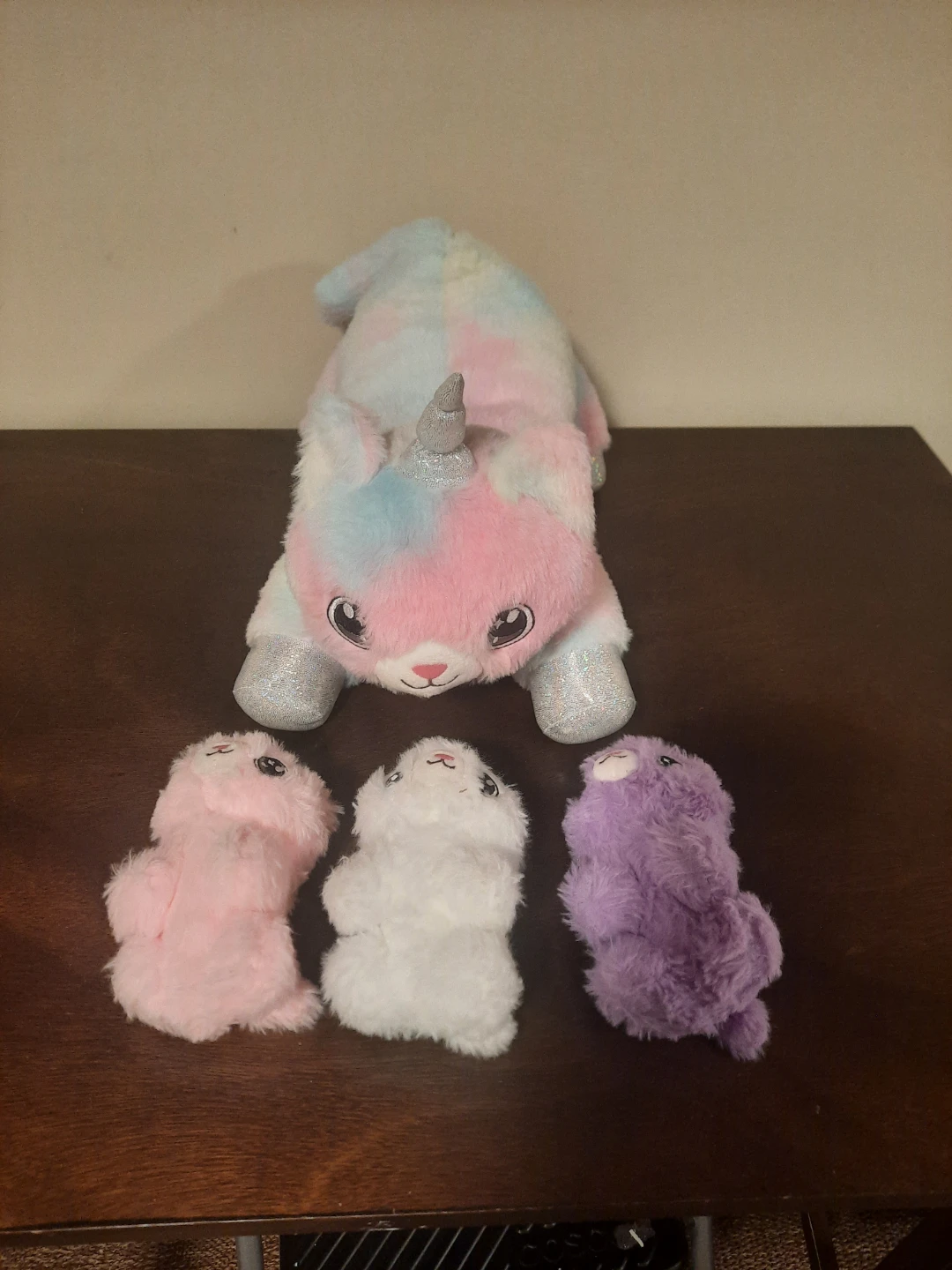 Stuffed Animal Cat Unicorn Set