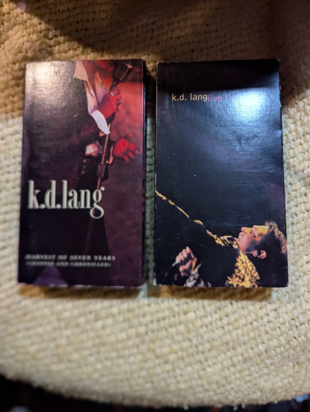 k.d. lang Harvest of Seven Years and Live VHS Set