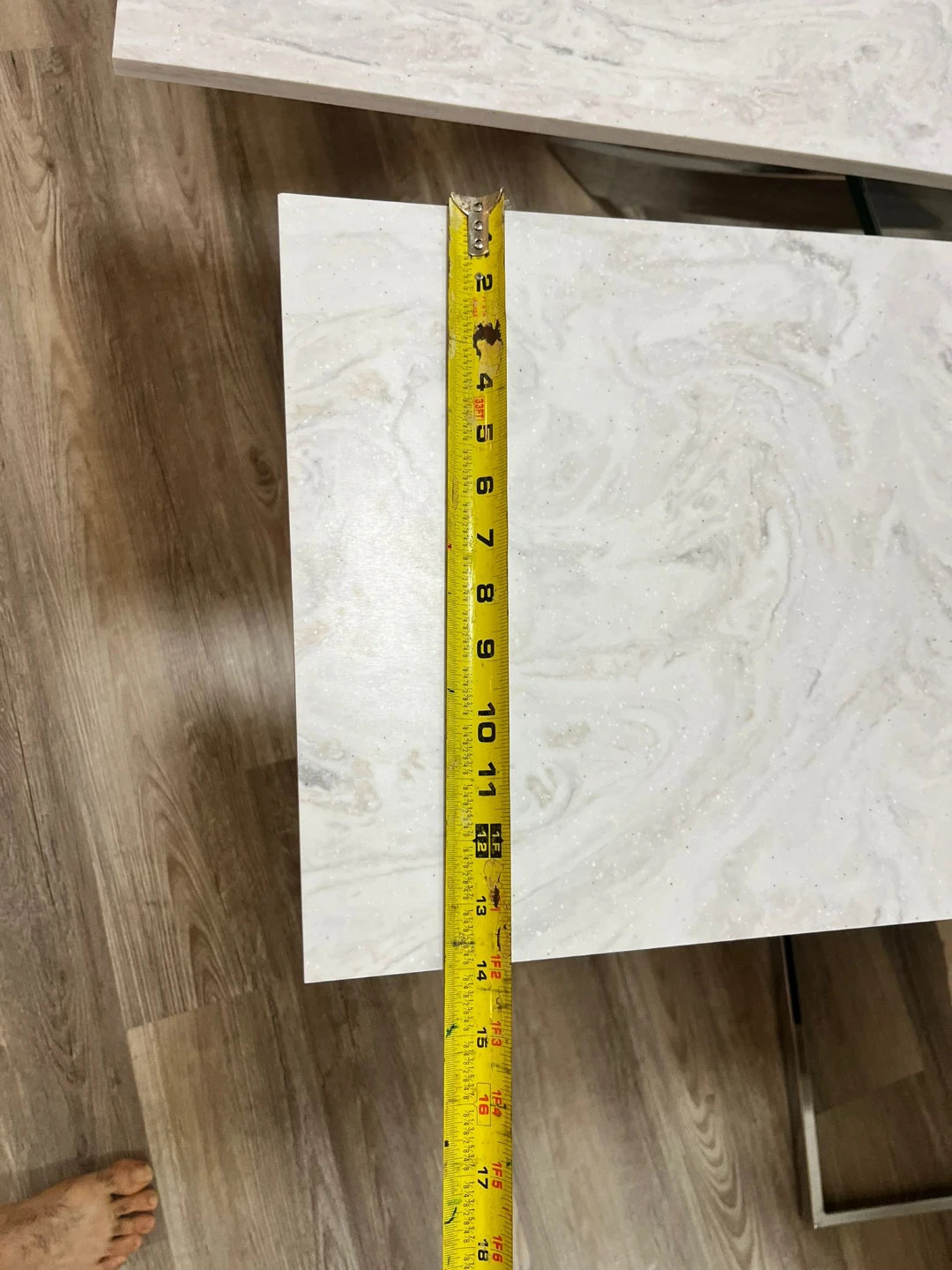 White Marble Look Countertop Slabs (2 pieces) - photo 2