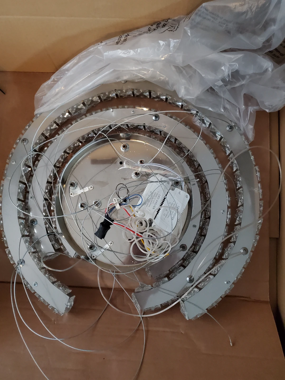 Modern Crystal LED Chandelier Light Fixture - photo 5