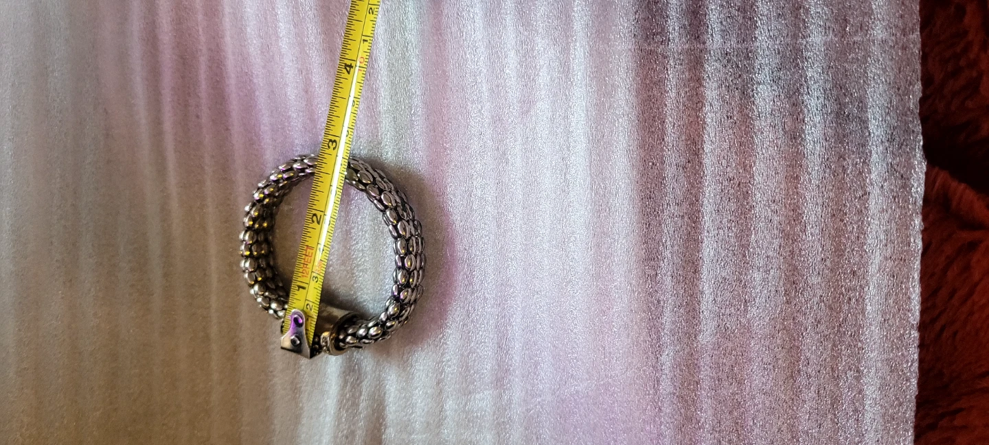 Silver Tone Chunky Link Magnet Bracelet - photo 3