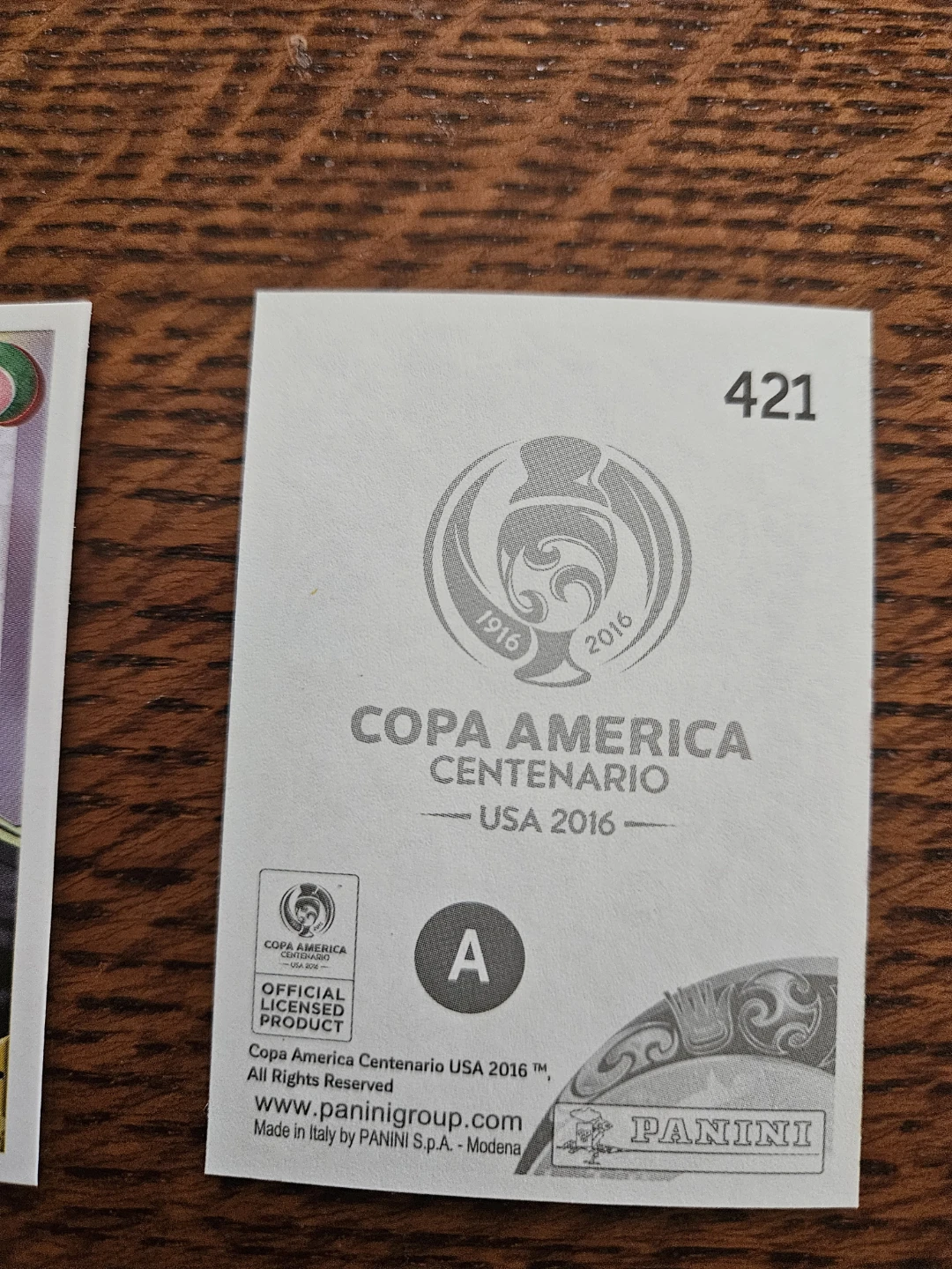 2 Panini Copa America Centenario USA 2016 Raul Jimenez Sticker - photo 4