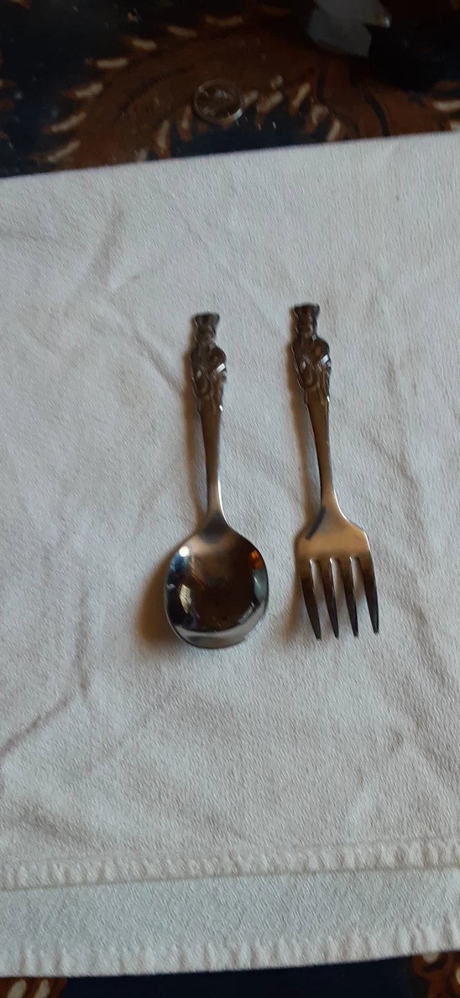 Royal Doulton "Bunnykins" Spoon and Fork Set