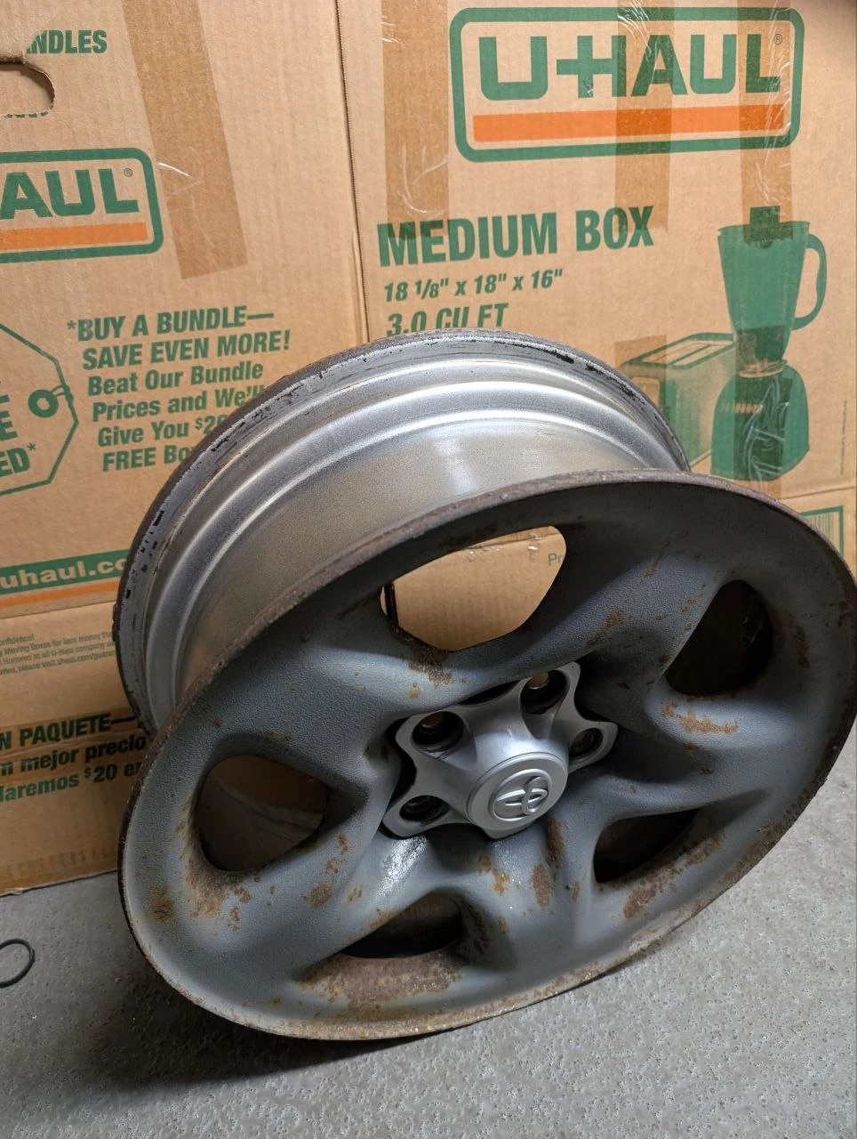 4 x Toyota Steel Rims with Centre Caps