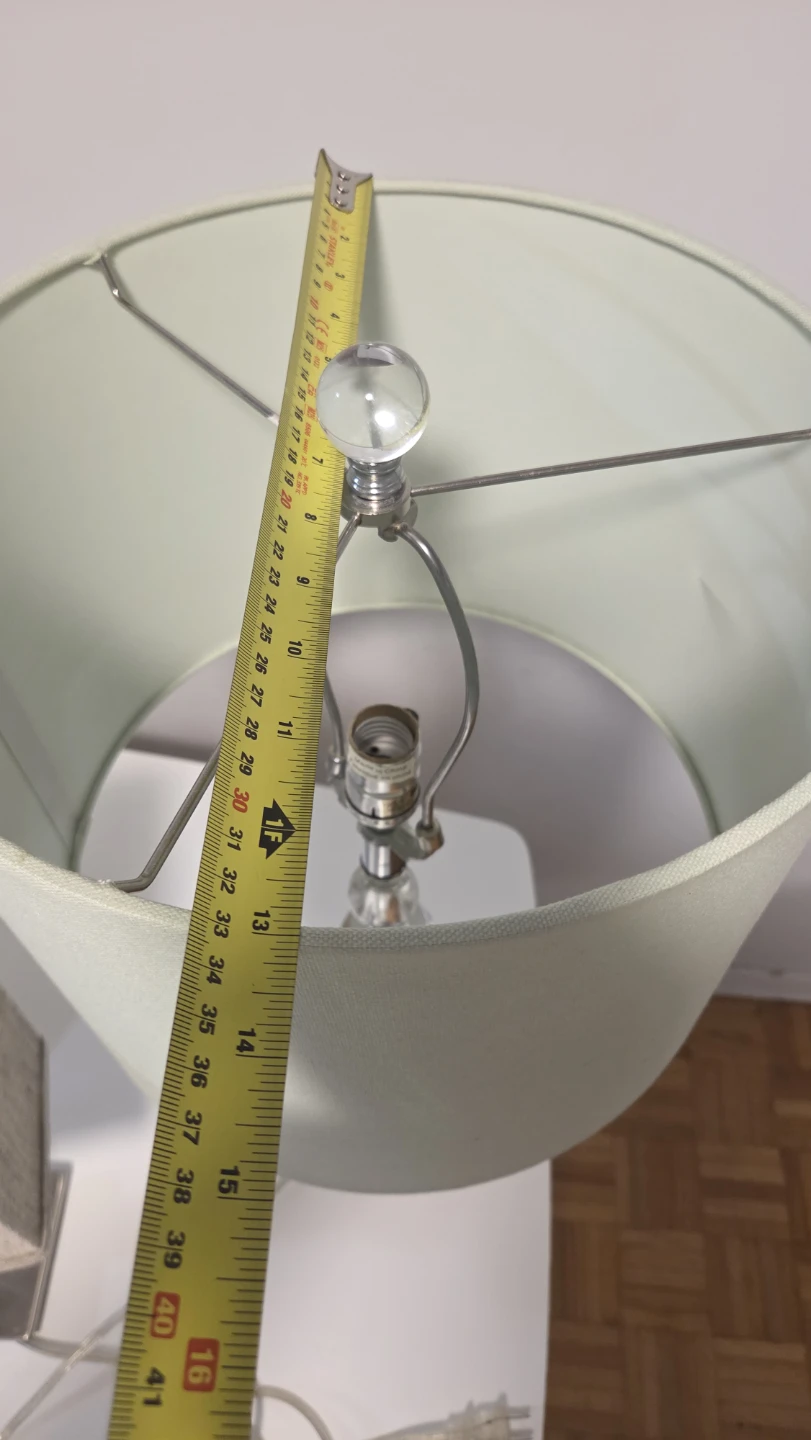 Modern Table Lamp with Square Fabric Shade - photo 3