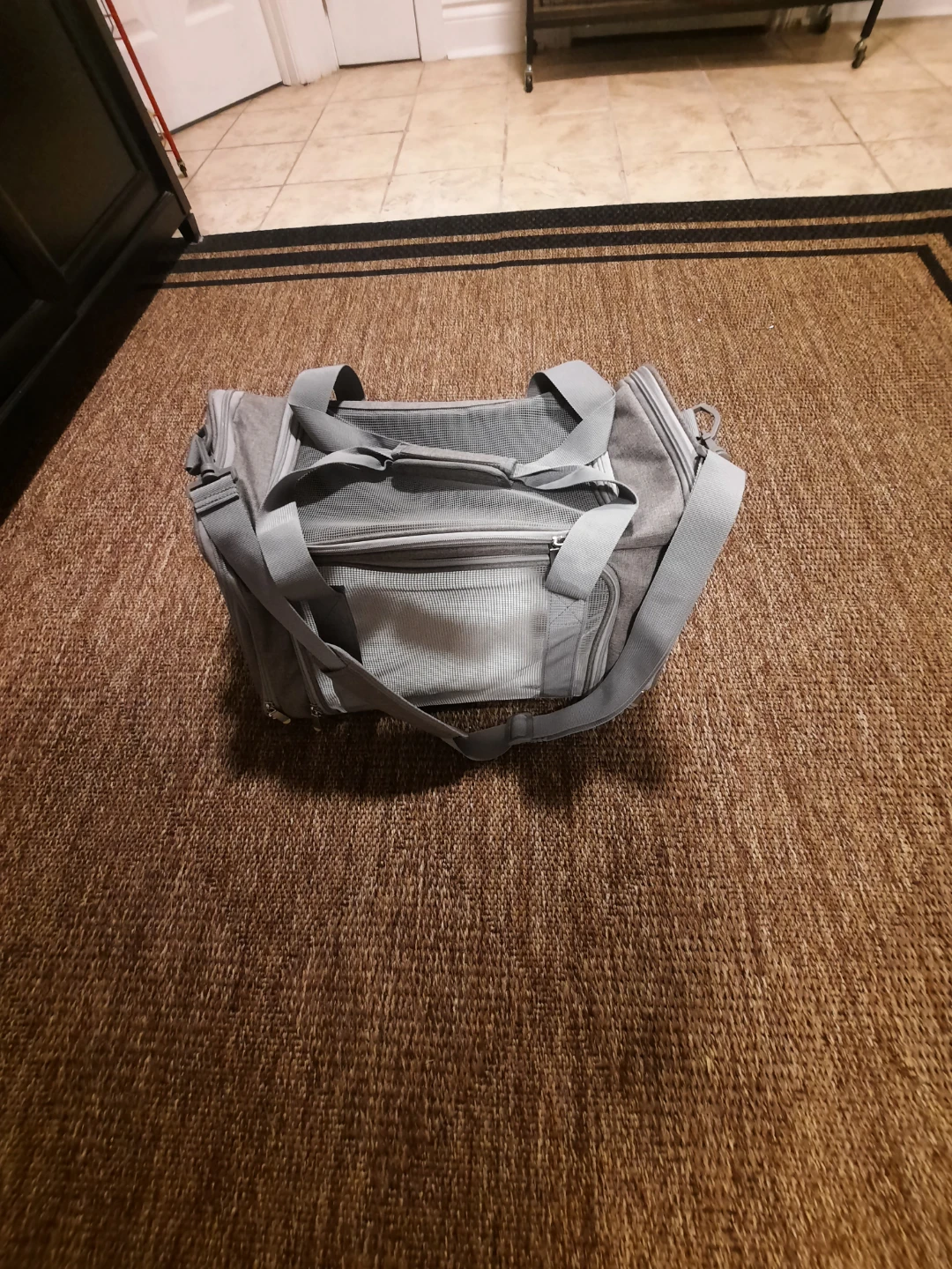 Grey Pet Carrier Bag
