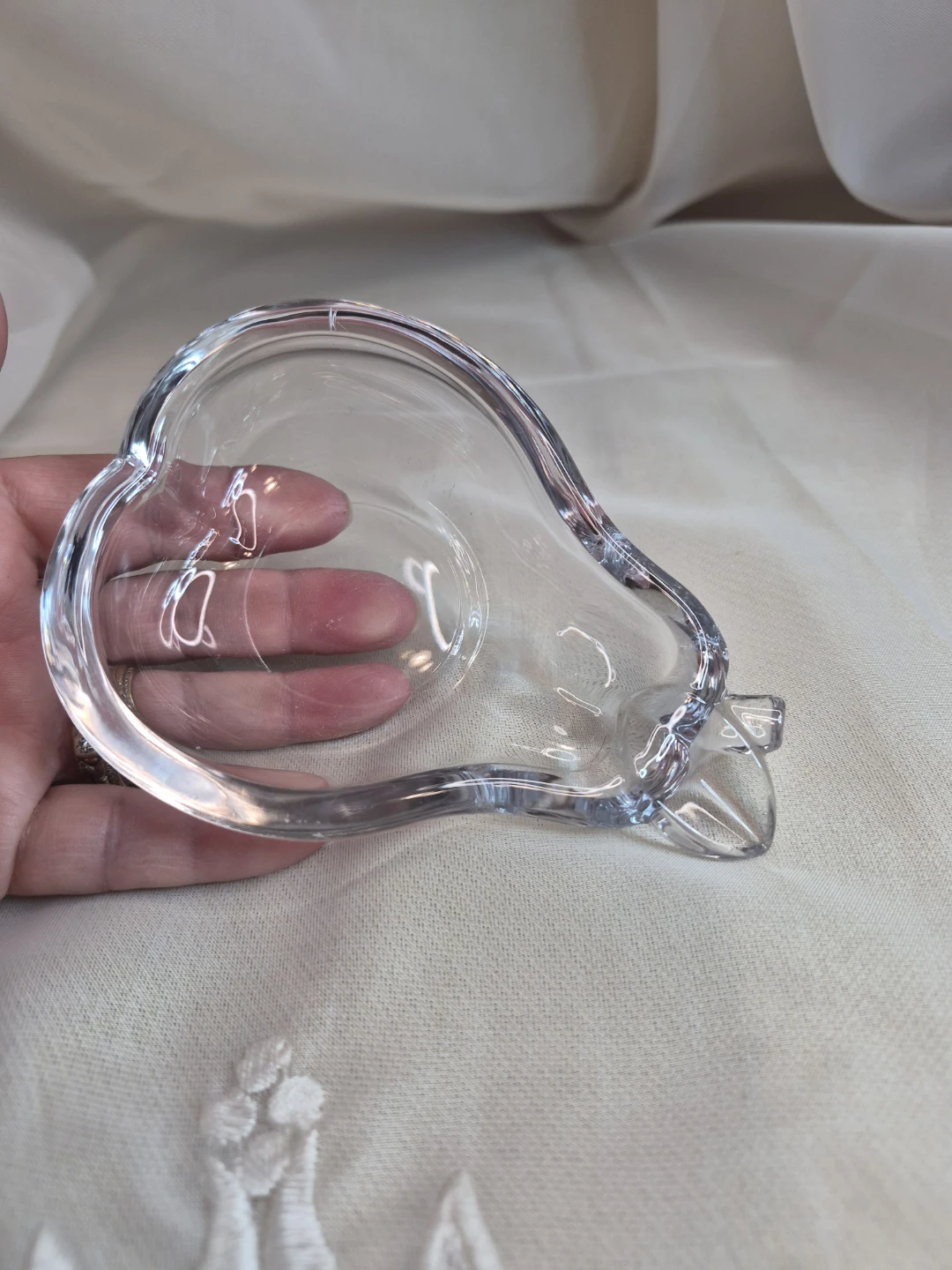 5" x 3 1/2" Crystal Pear Dish - photo 3