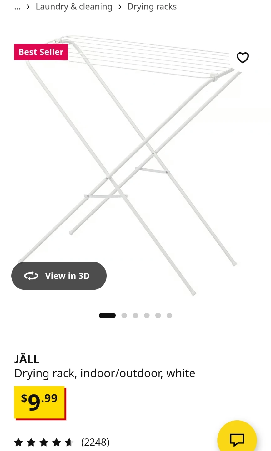 JÄLL Drying Rack - White