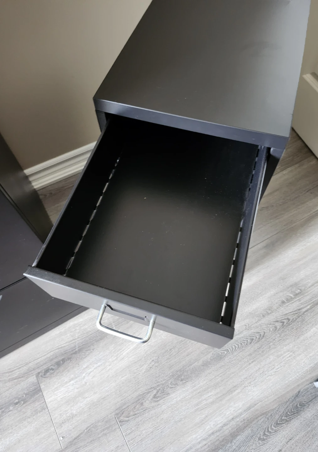 Black 5-Drawer Metal Cabinet - photo 3