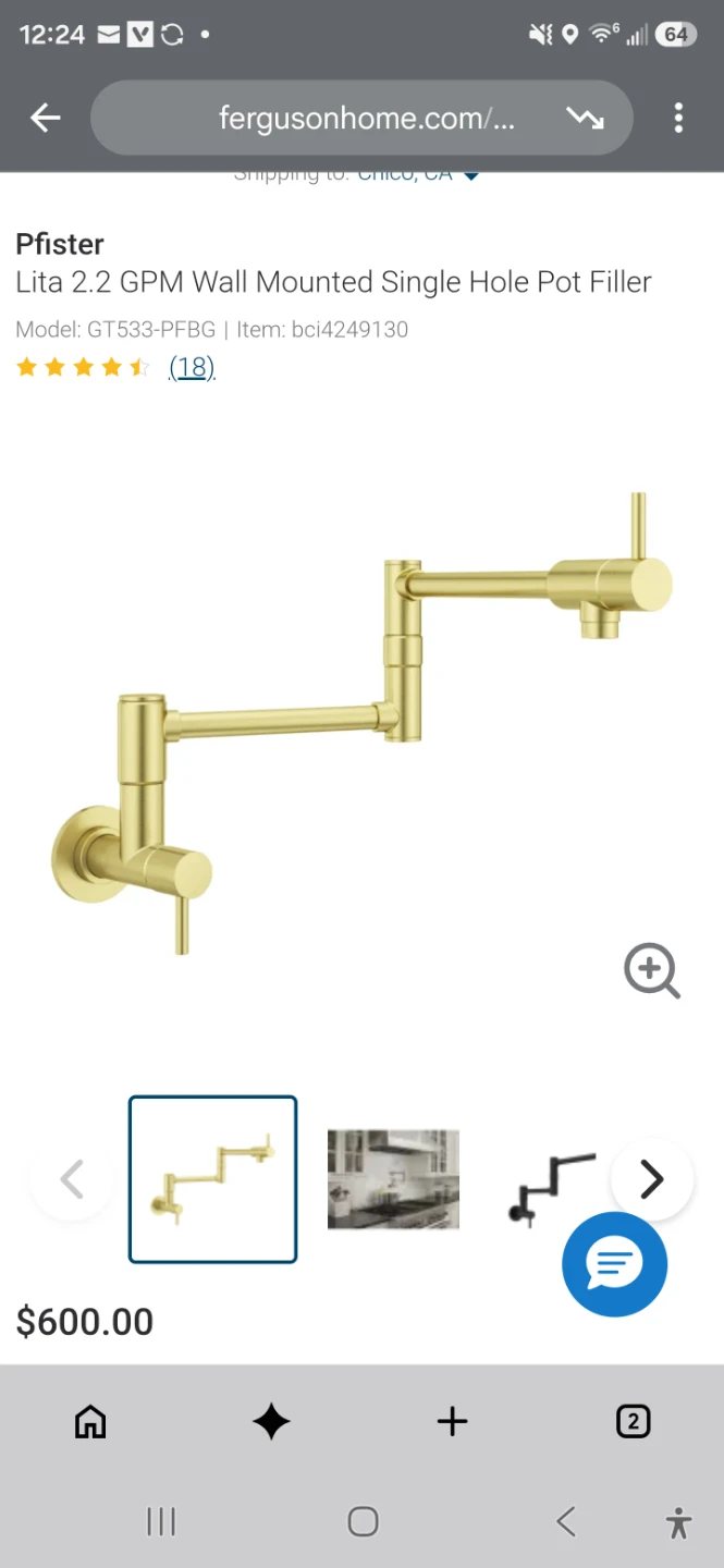 Pfister Lita Pot Filler