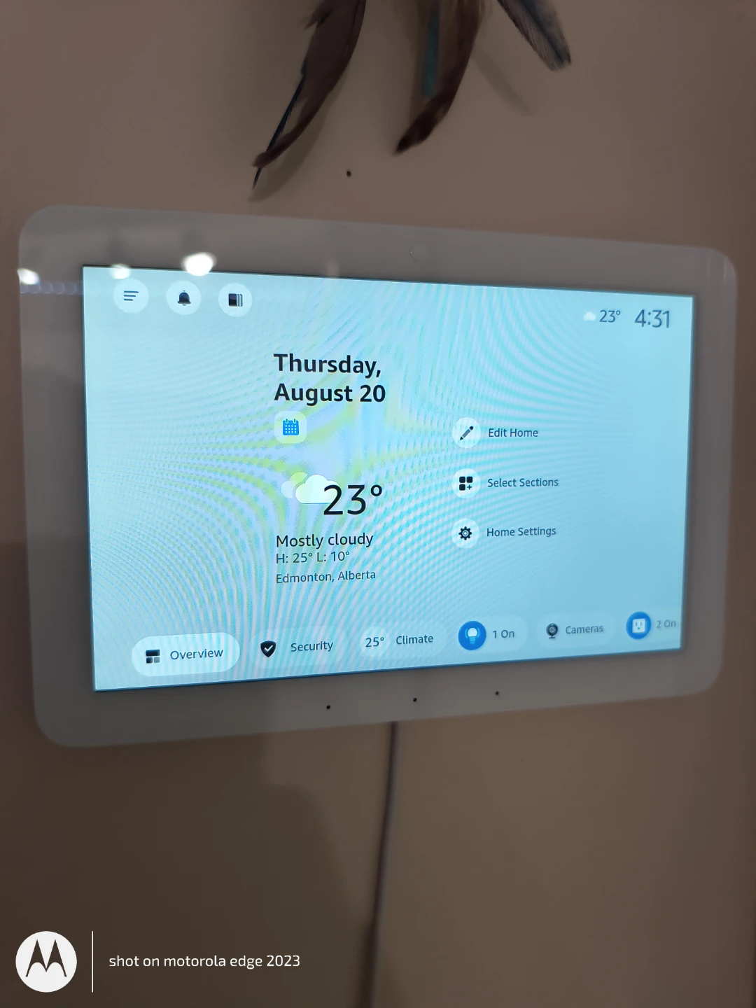 Amazon Echo Hub Smart Display Screen