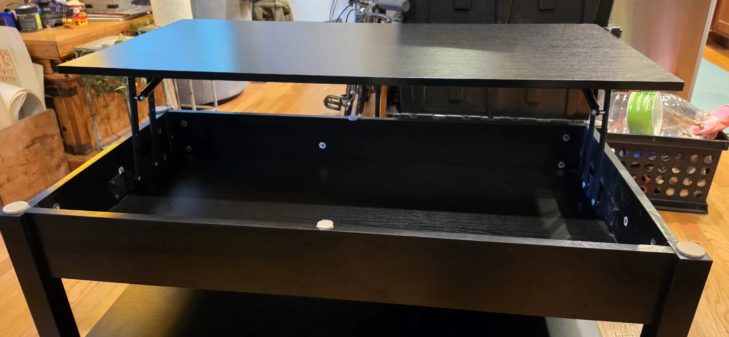 Coffee Table w/ Storage and Wheels - photo 5