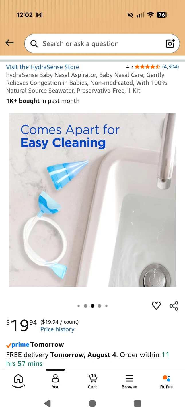 HydraSense Baby Nasal Care Aspirator Starter Kit - photo 2