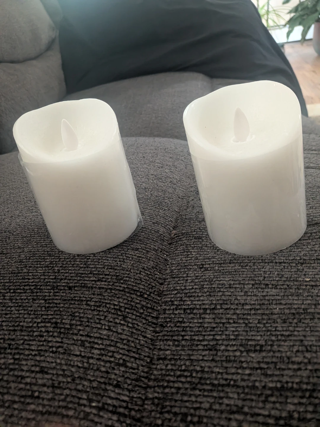 flameless LED pillar candles. Pick up in St Albert