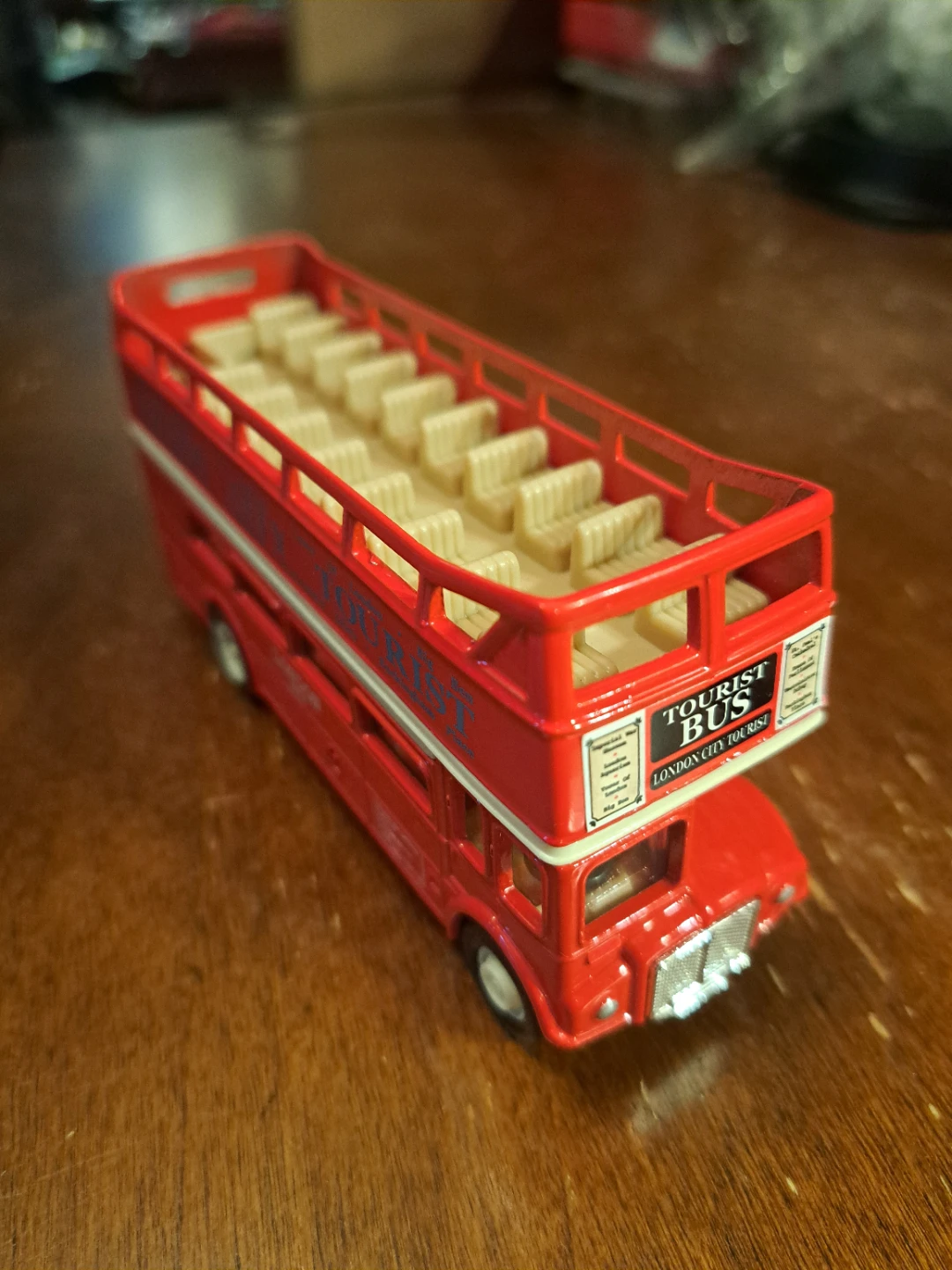 Red London Tourist Double Decker Bus Toy - photo 2