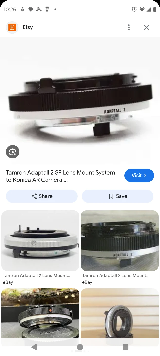Adaptal 2 lens mount  1.8 Lens Adapter - photo 4