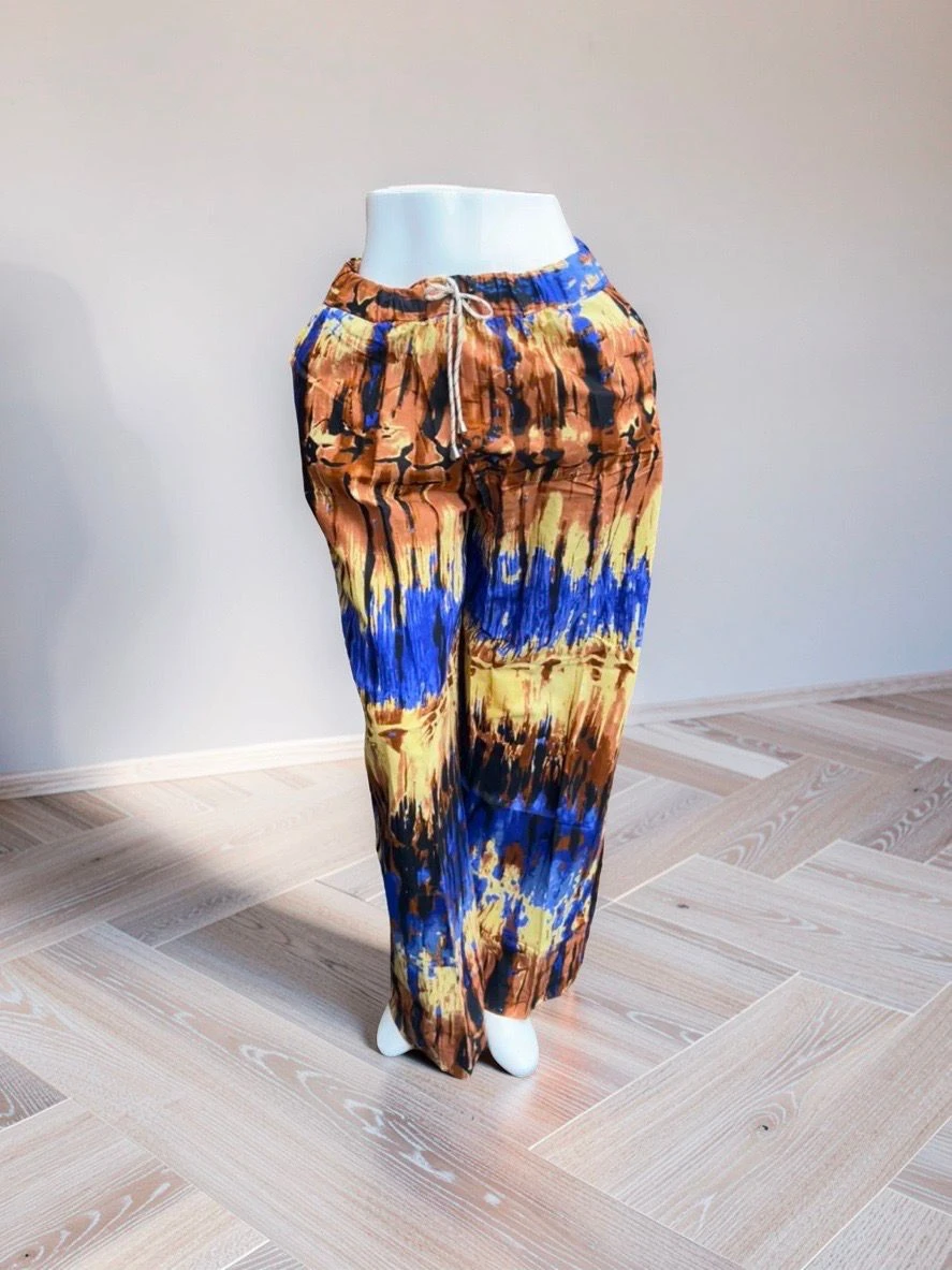Women's Tie-Dye Wide Leg Pants - photo 2