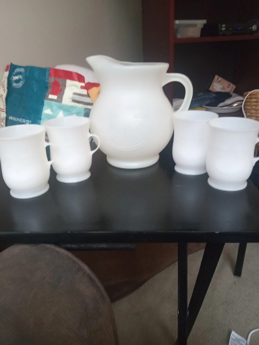 Vintage Kool-Aid Pitcher and 4 Mugs Set - photo 2
