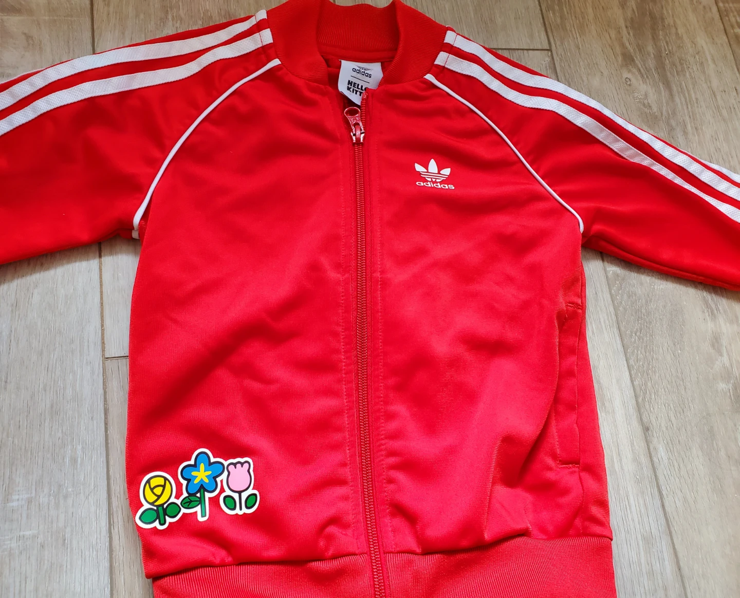 Kids Adidas Hello Kitty Tracksuit Set - Red - photo 2