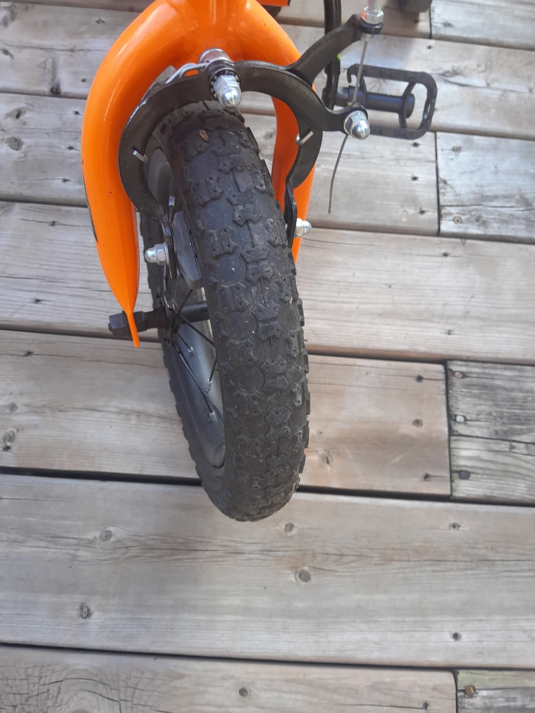 12" Orange Kids Bicycle with Camo Accents - photo 4