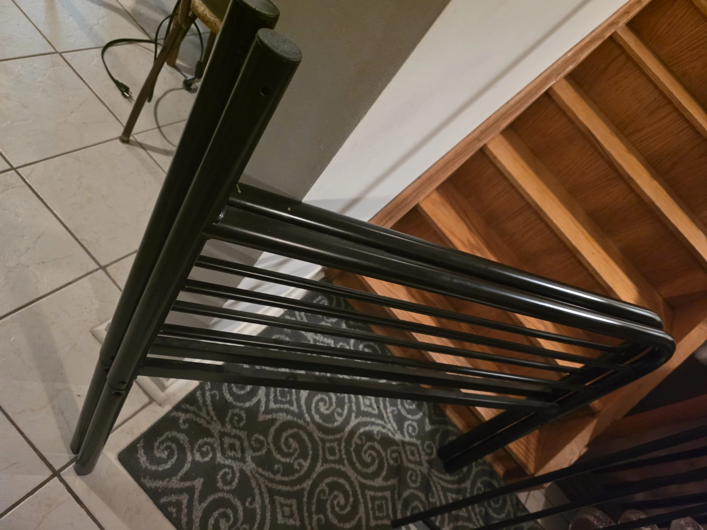 Black Metal Bed Frame n mattress - photo 3