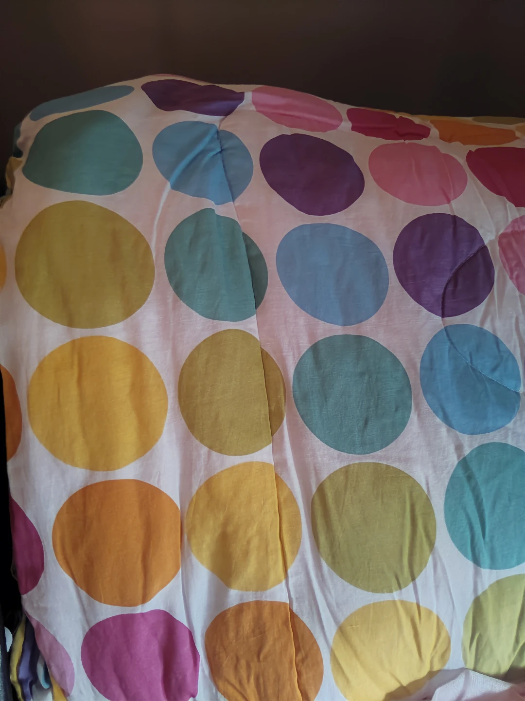 Colorful Polka Dot Comforter and Pillow Shams Set - photo 3