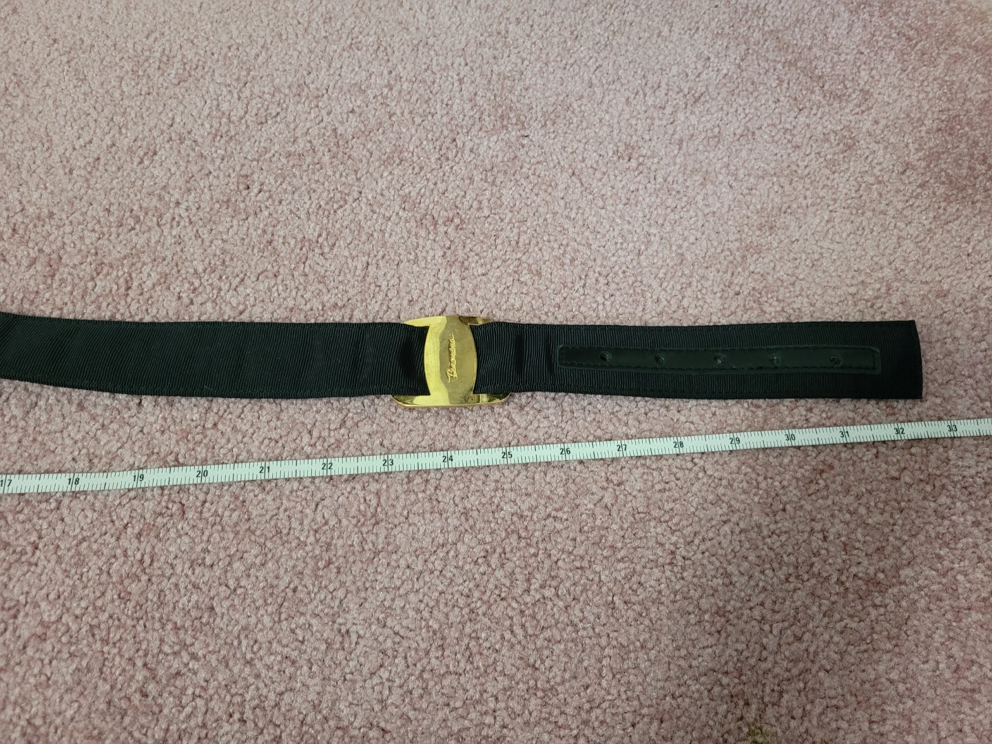 Salvatore Ferragamo Ribbon Belt with Gold Buckle ⚽️ - photo 3