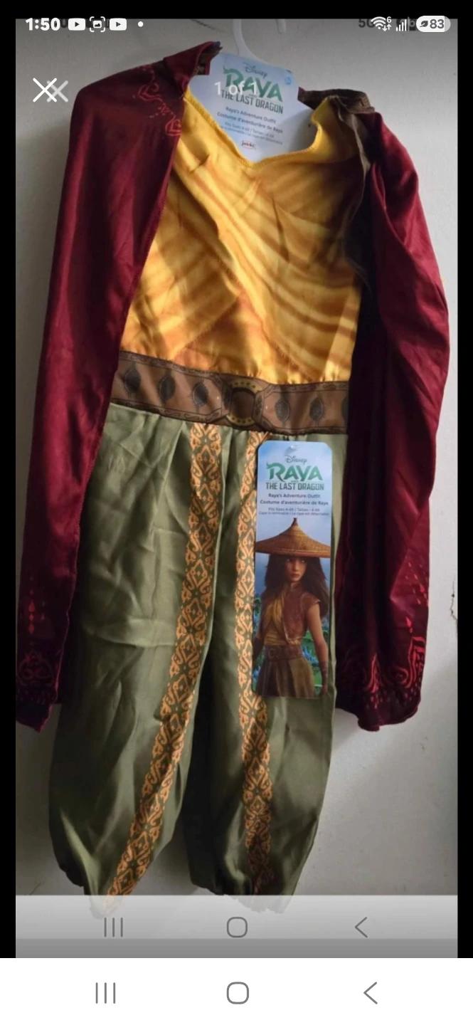 Disney Raya and the Last Dragon Adventure Outfit