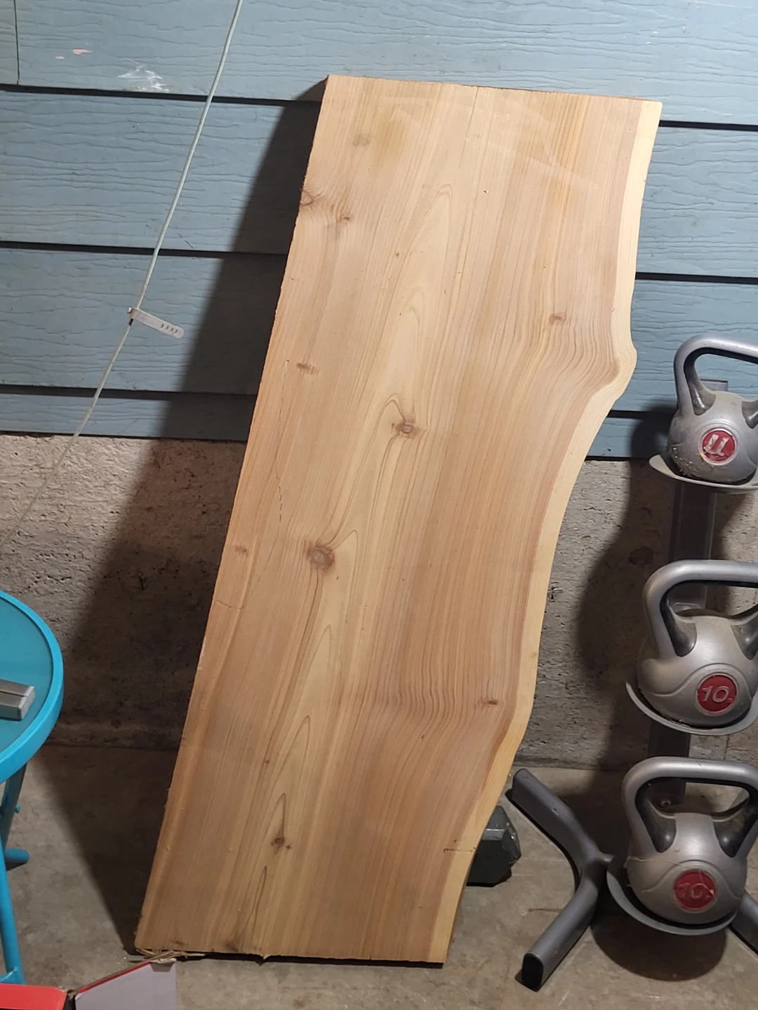 Live Edge Wood Slab and Table Legs kit