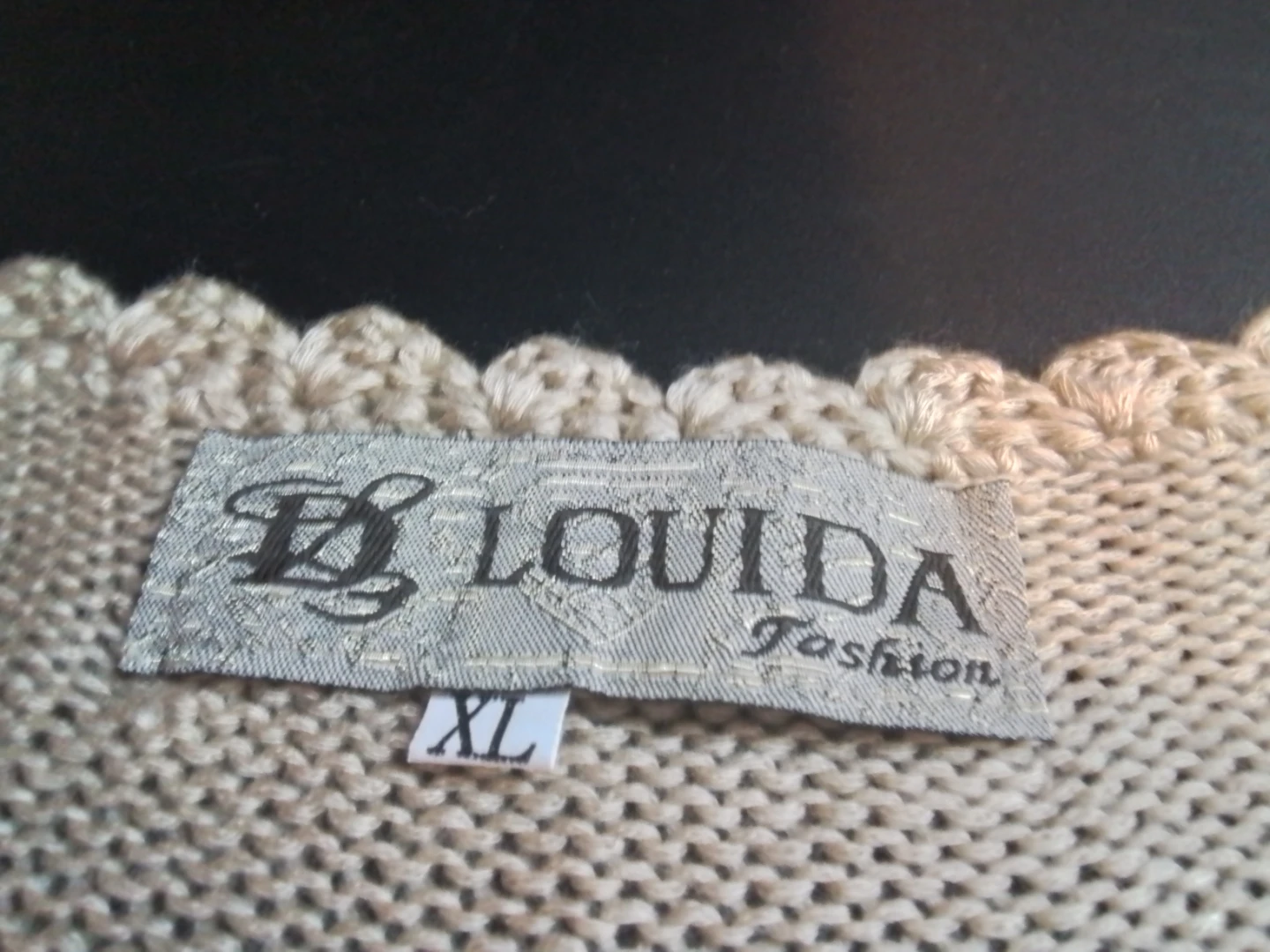LOUIDA Fashion Beige Crochet Cardigan - photo 4