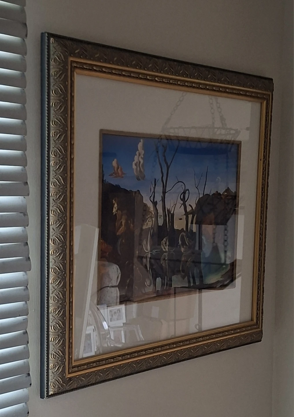 Salvador Dali "Swans reflecting Elephants" Framed Art Print - photo 3