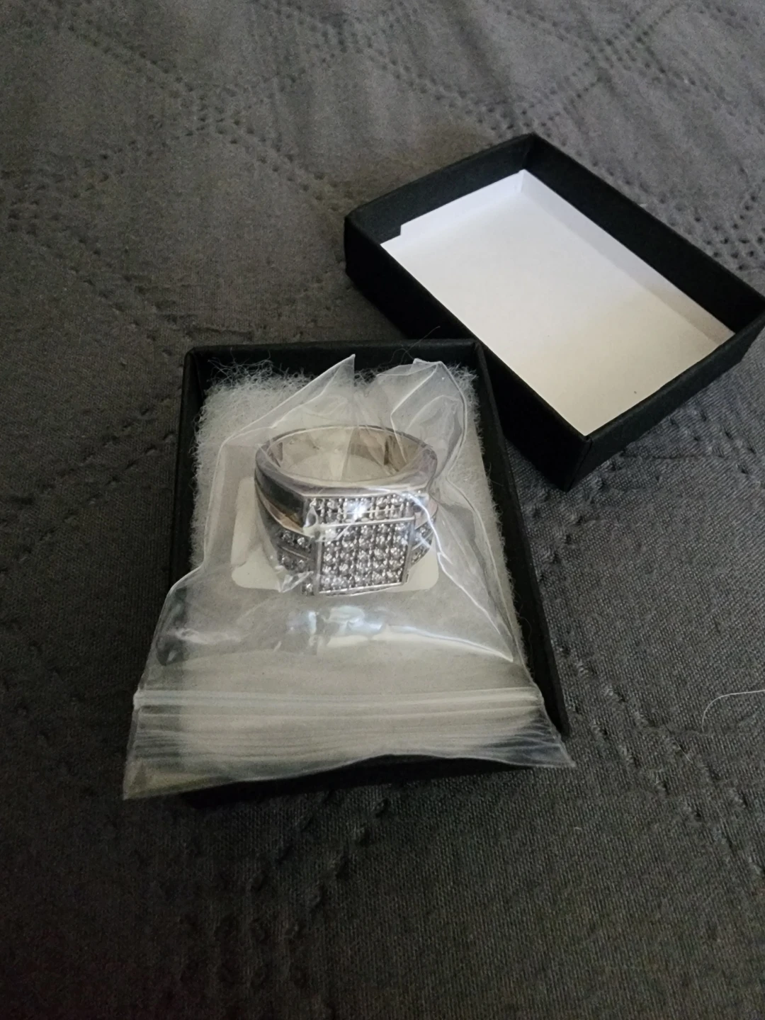 Mens Silver Pinky Ring - photo 2