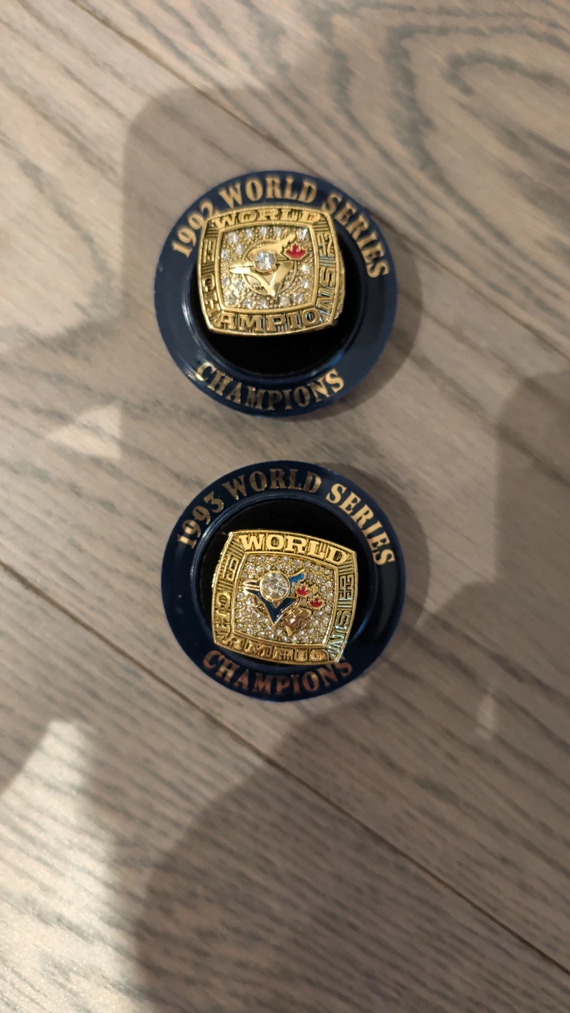 Back to Back 1992-1993 World Series Replica Rings Blue Jays - photo 4