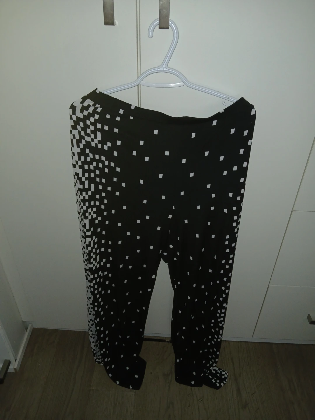 FRANK LYMAN black and white pixelated pants