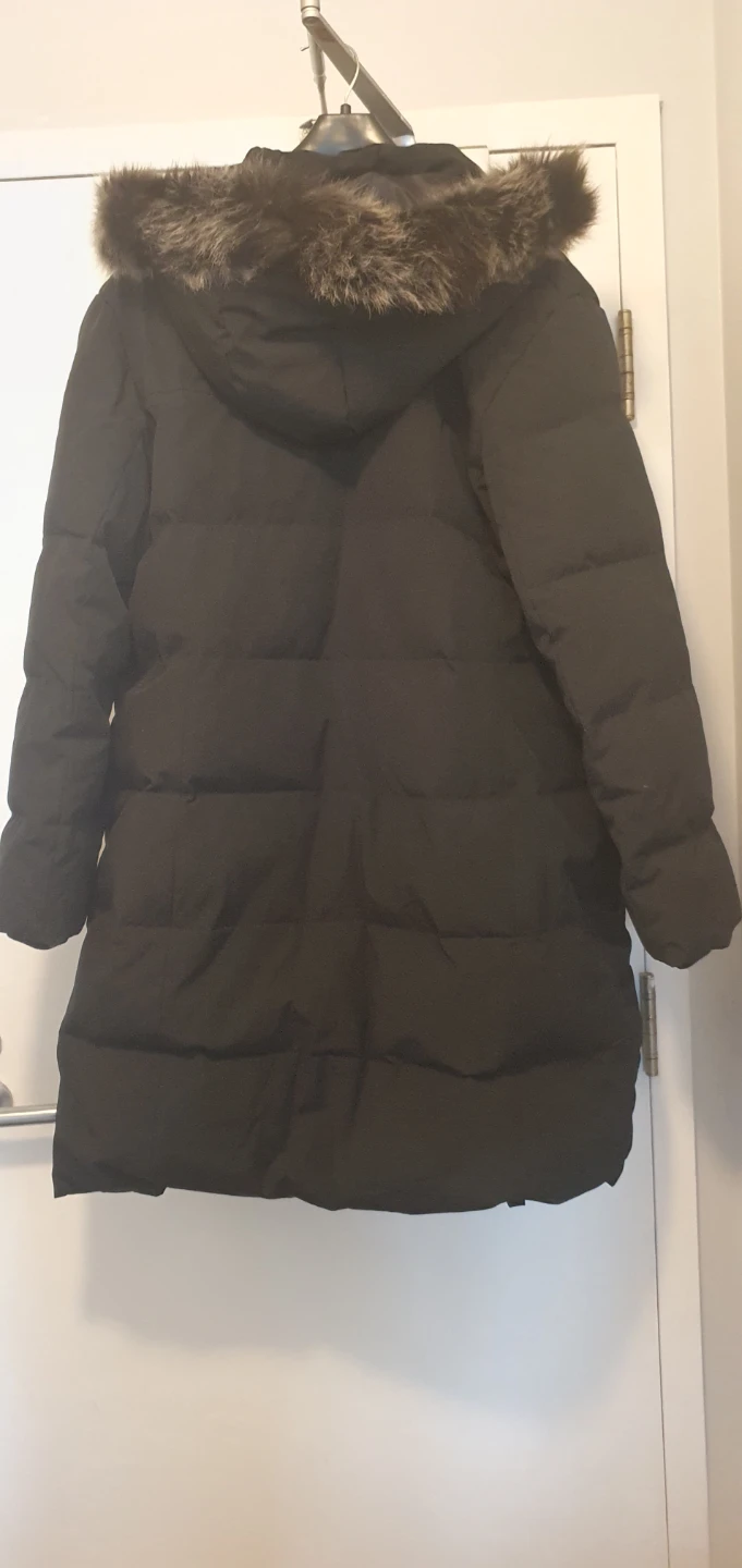 Cleo Women's Puffer Coat with Fur Hood - Black - XXL - photo 4