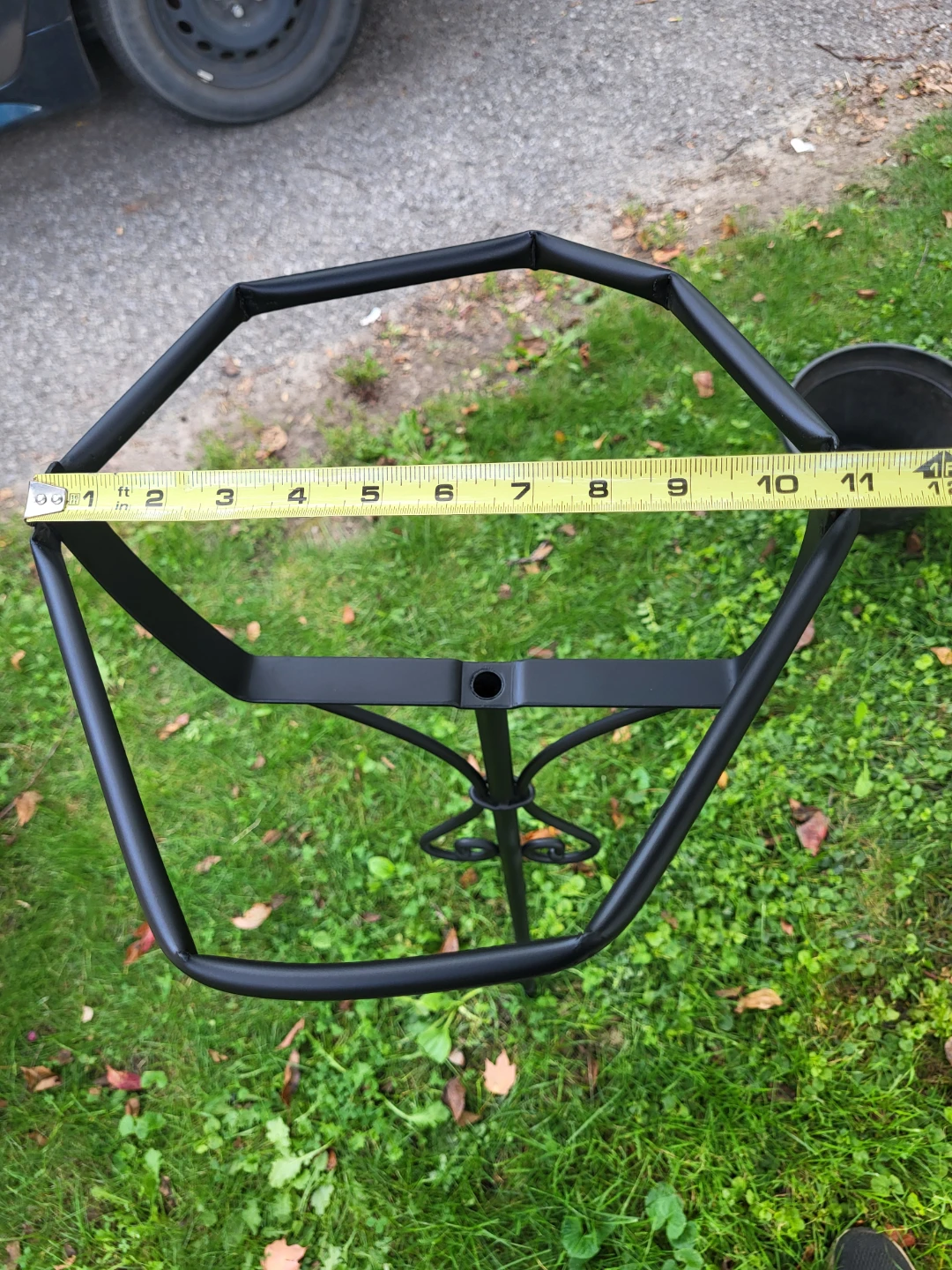 Black Metal Garden Planter Stand - photo 4